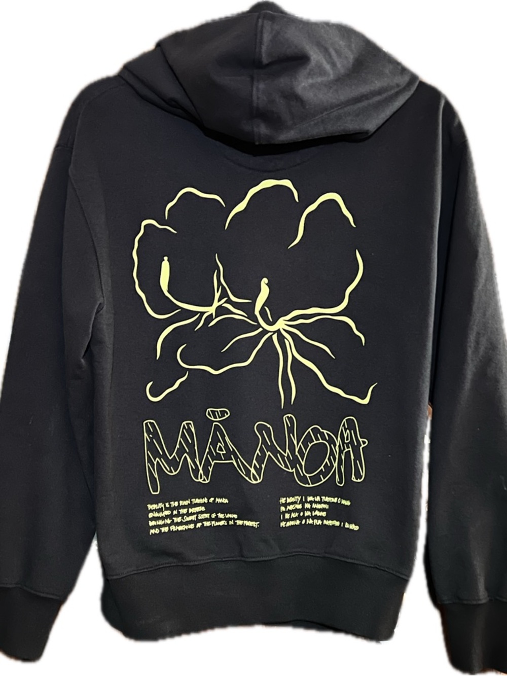 Sig Zane Black Hoodie Manoa